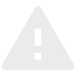 A white warning sign representing risk