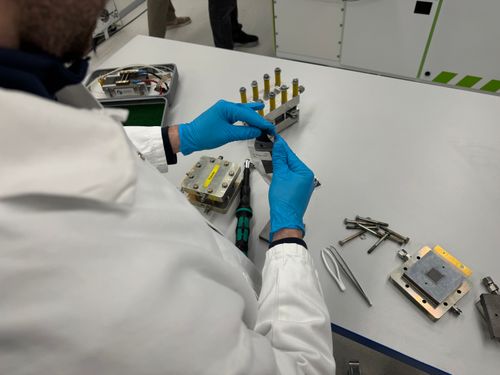Students in the lab