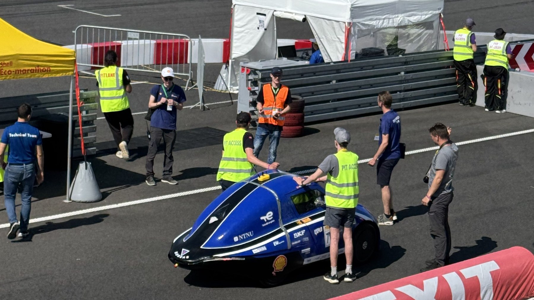 Fuel Fighter team in the paddock at Shell Eco-marathon