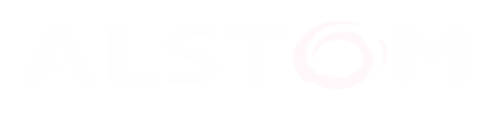 The logo of Alstom