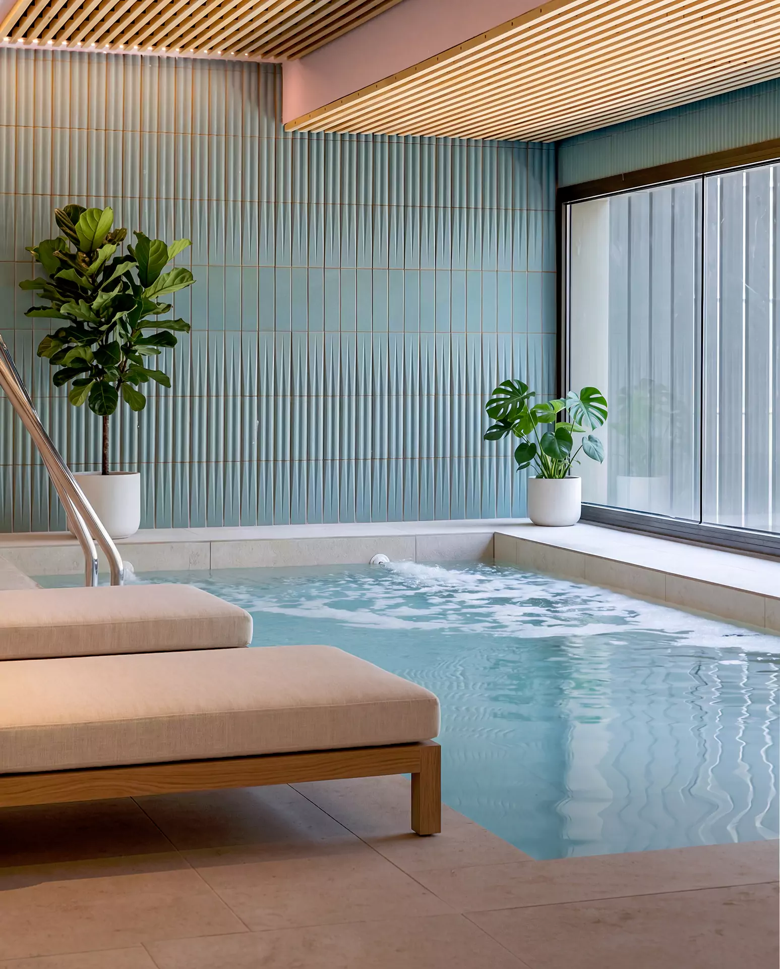 Wellness area with pool at Còrsega Residences