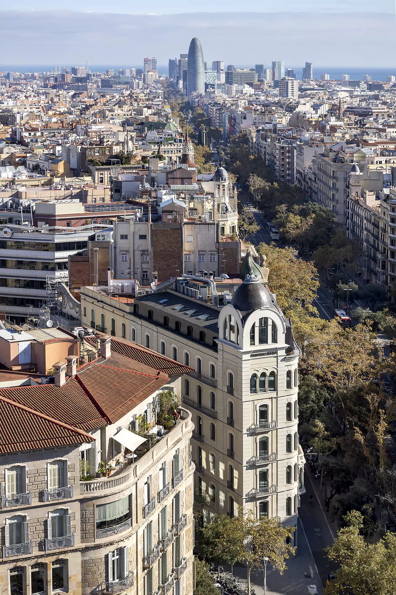 Square in the Gràcia neighbourhood, Barcelona