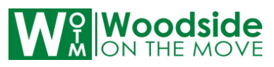 Woodside On The Move Logo