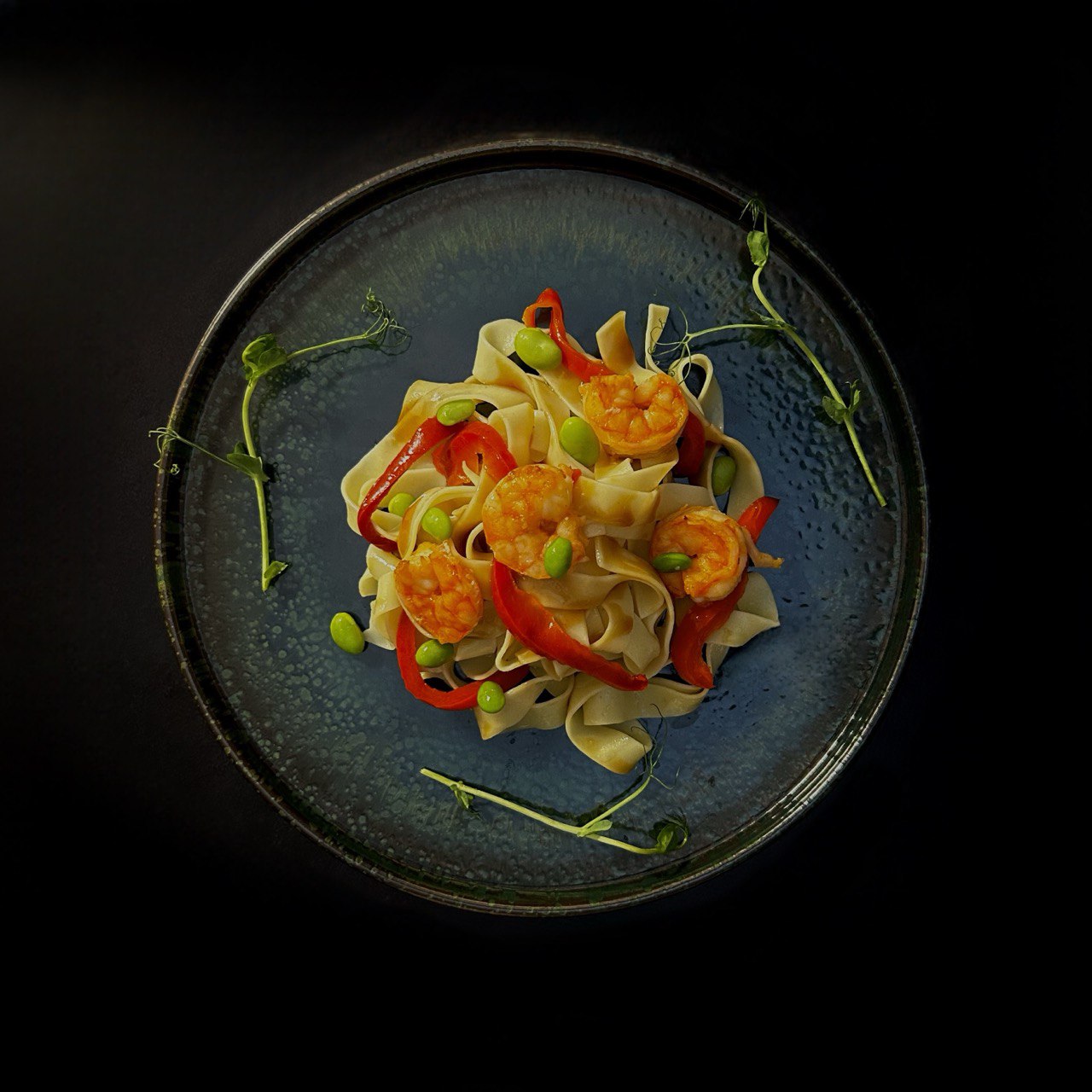 Локшина Пад Тай з креветками та соусом теріякі