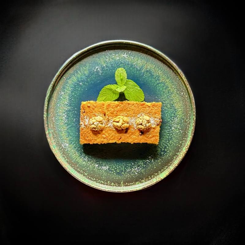 Морквяний кекс  з горіхами та корицею