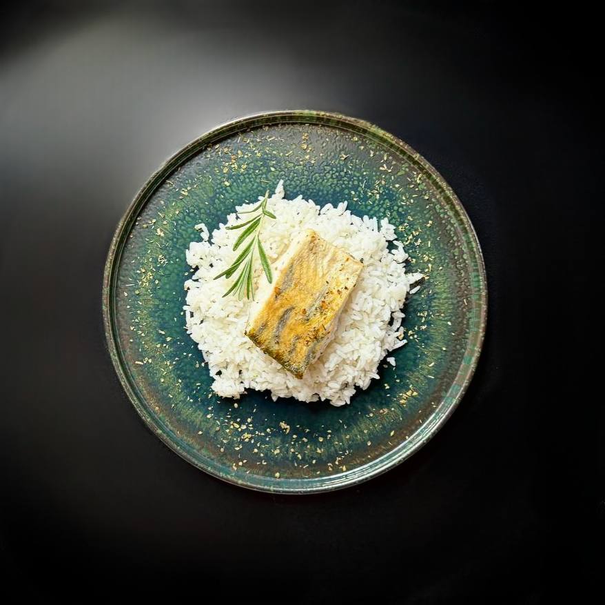 Філе судака з соусом Папрік з рисом жасмін