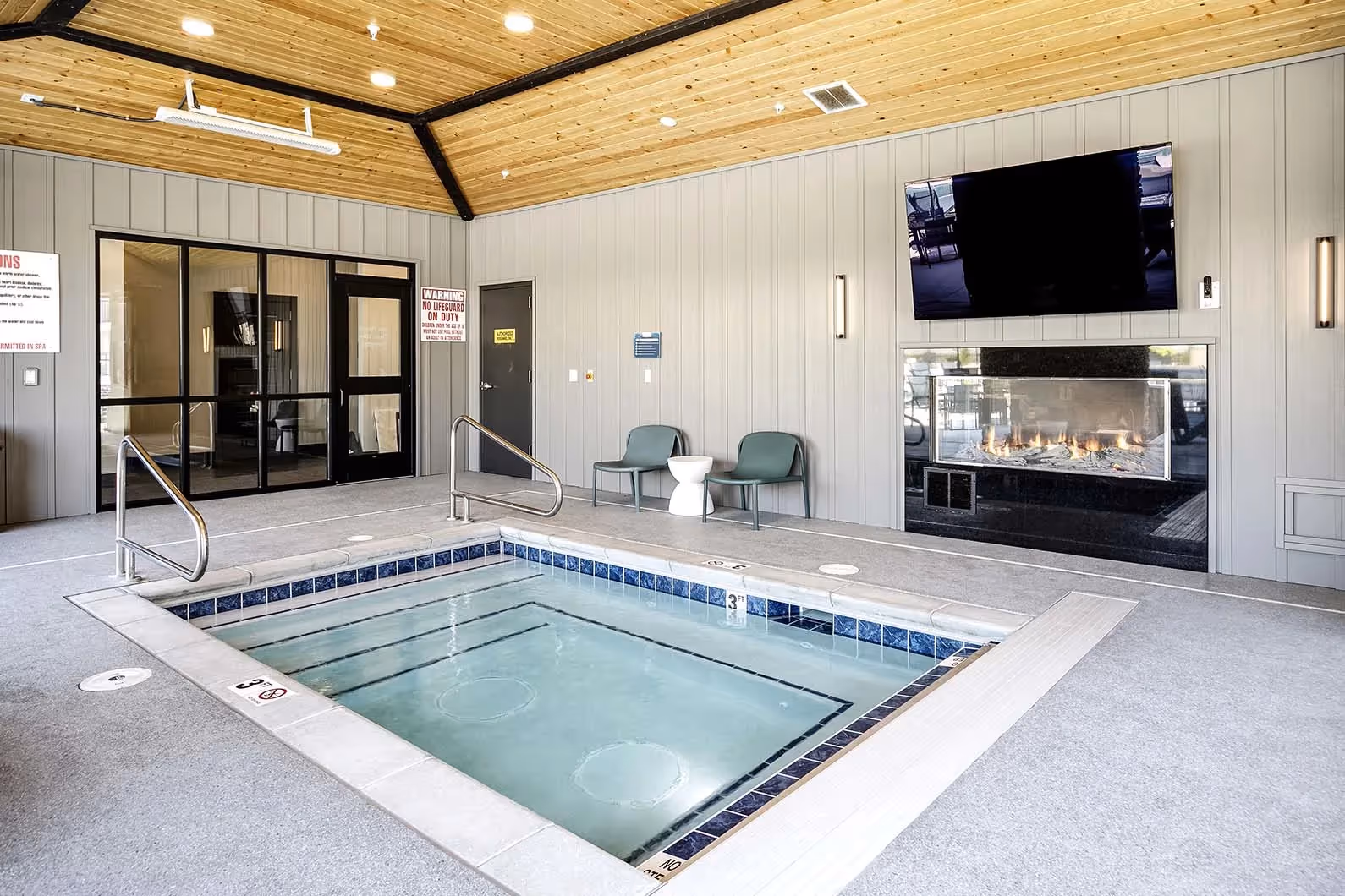 Indoor hot tub