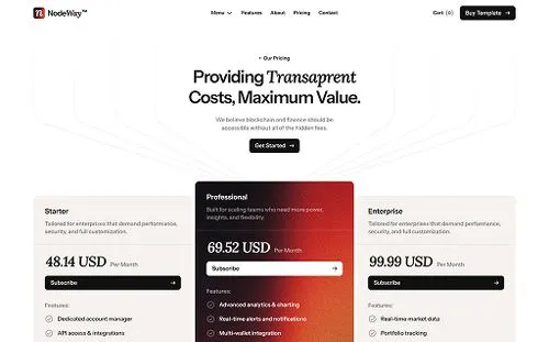 Pricing page background visual