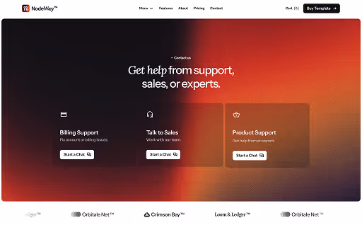 Contact page background visual