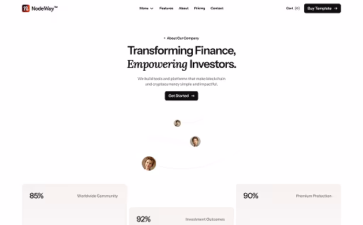 About B page background showing team workspace