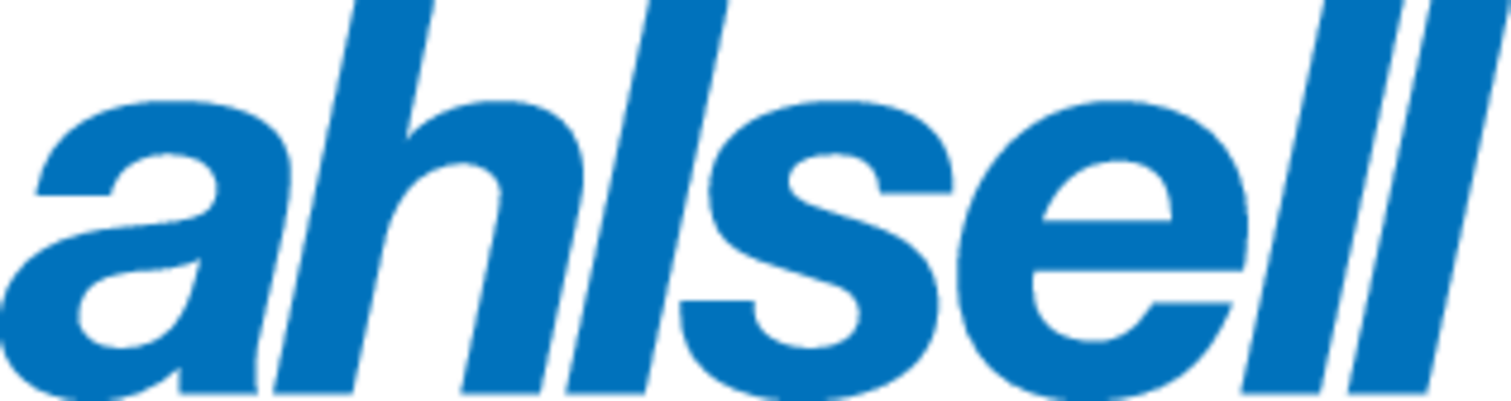 Ahlsell company logo in blue text.