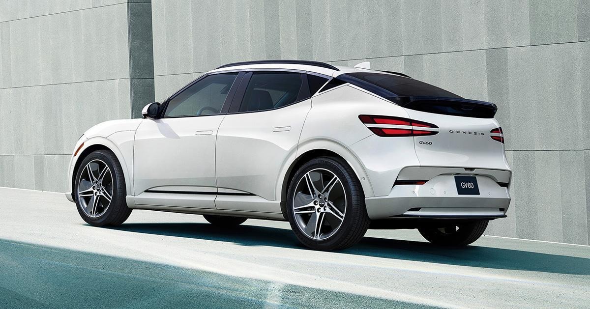 Side exterior view of Genesis GV60.