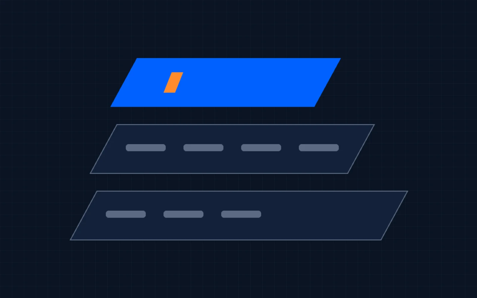 Illustration of stacked layers representing a HubSpot build