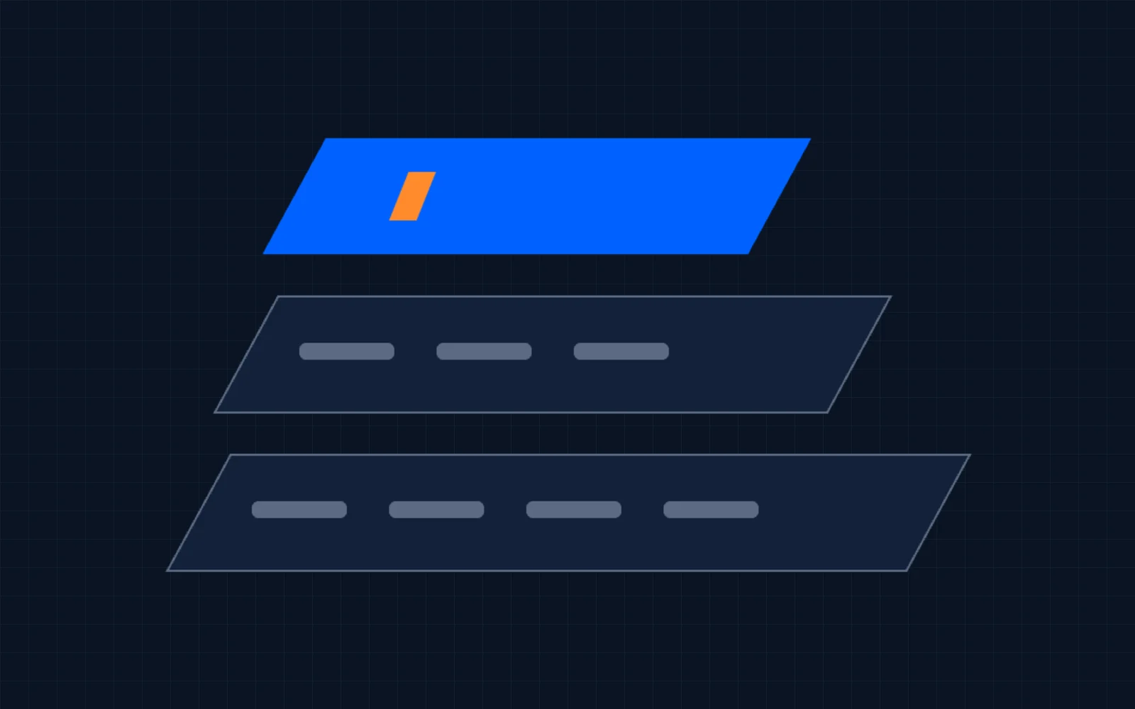 Illustration of stacked layers representing a HubSpot build