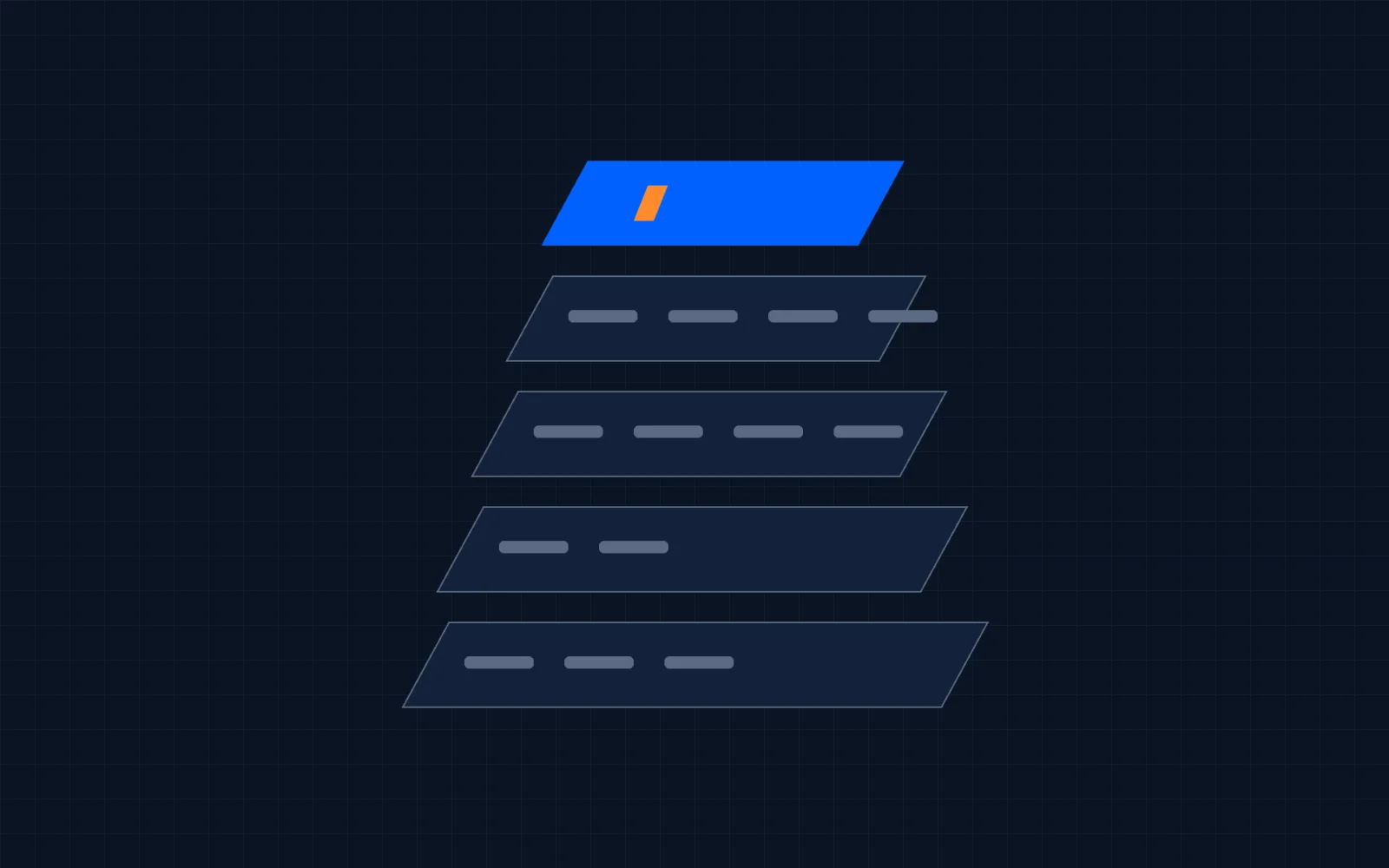 Illustration of stacked layers representing a HubSpot build