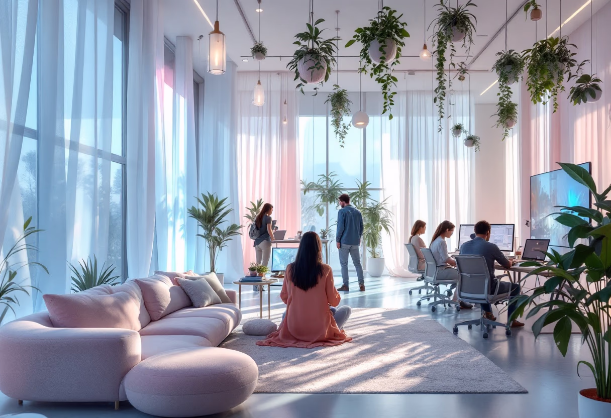 image of studio atmosphere (for a game development company)