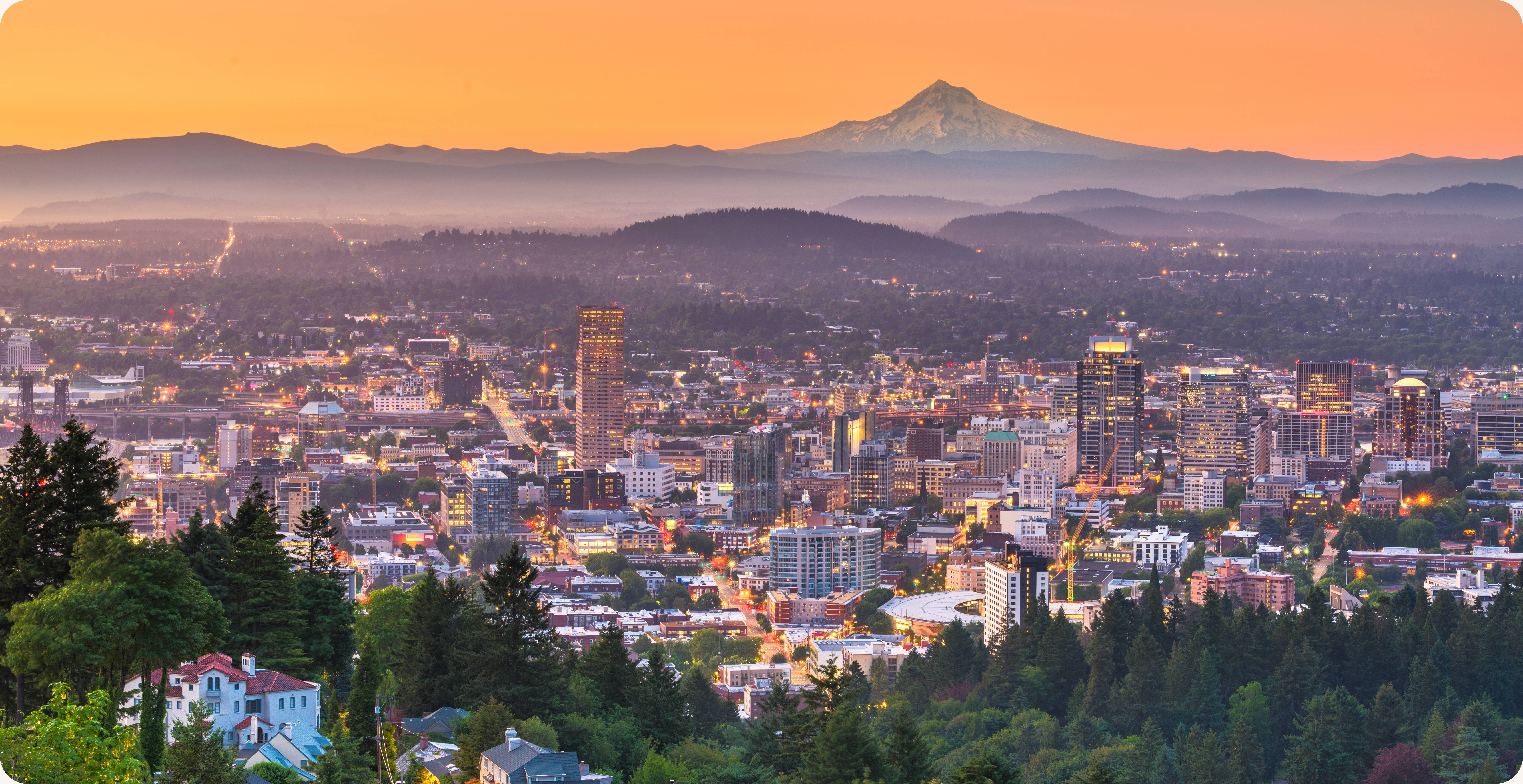 Portland Oregon skyline — executive presence training and coaching for senior leaders by CoachVikram & Company