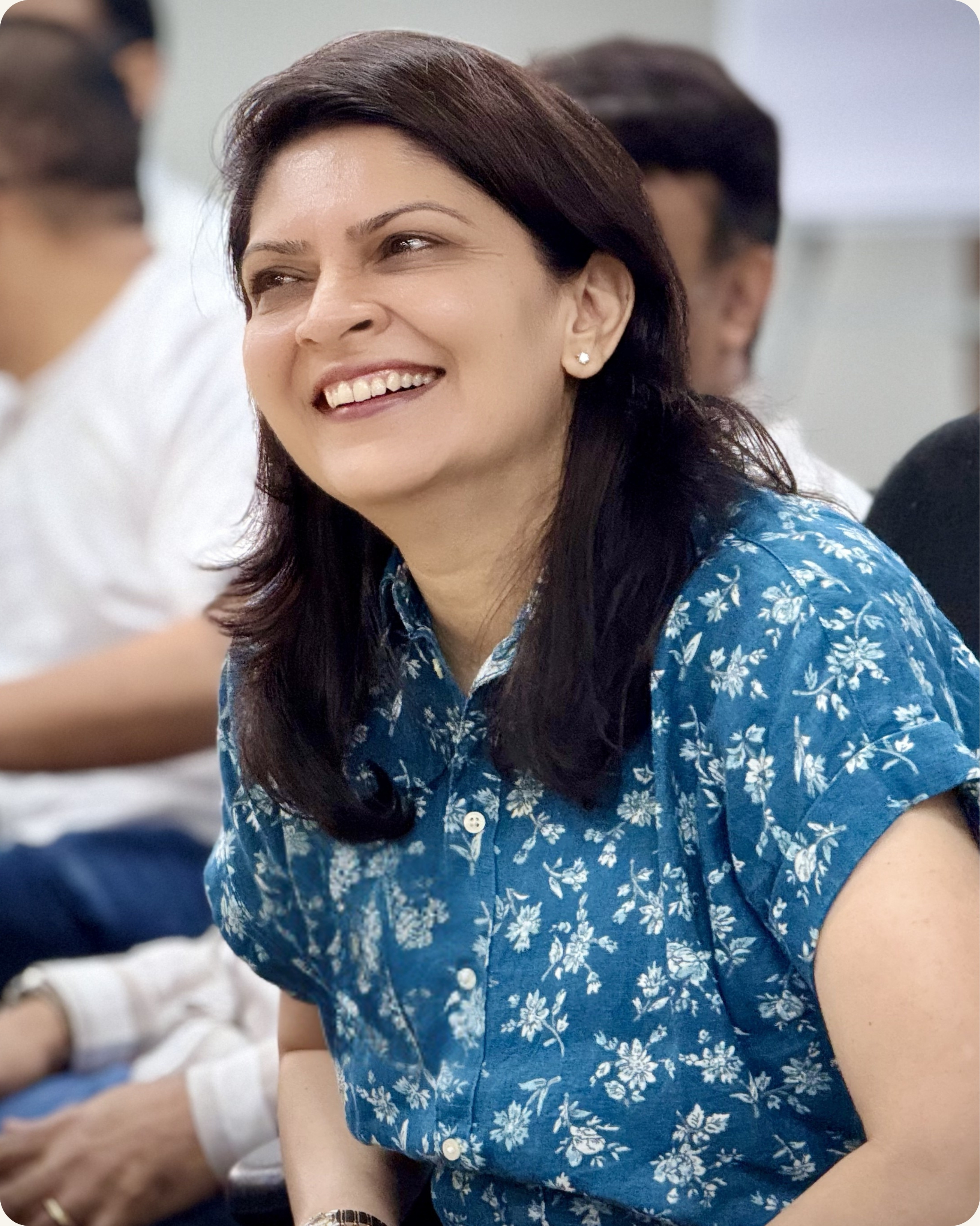 Senior leader engaged and energized during executive presence training session in Bengaluru India — CoachVikram & Company