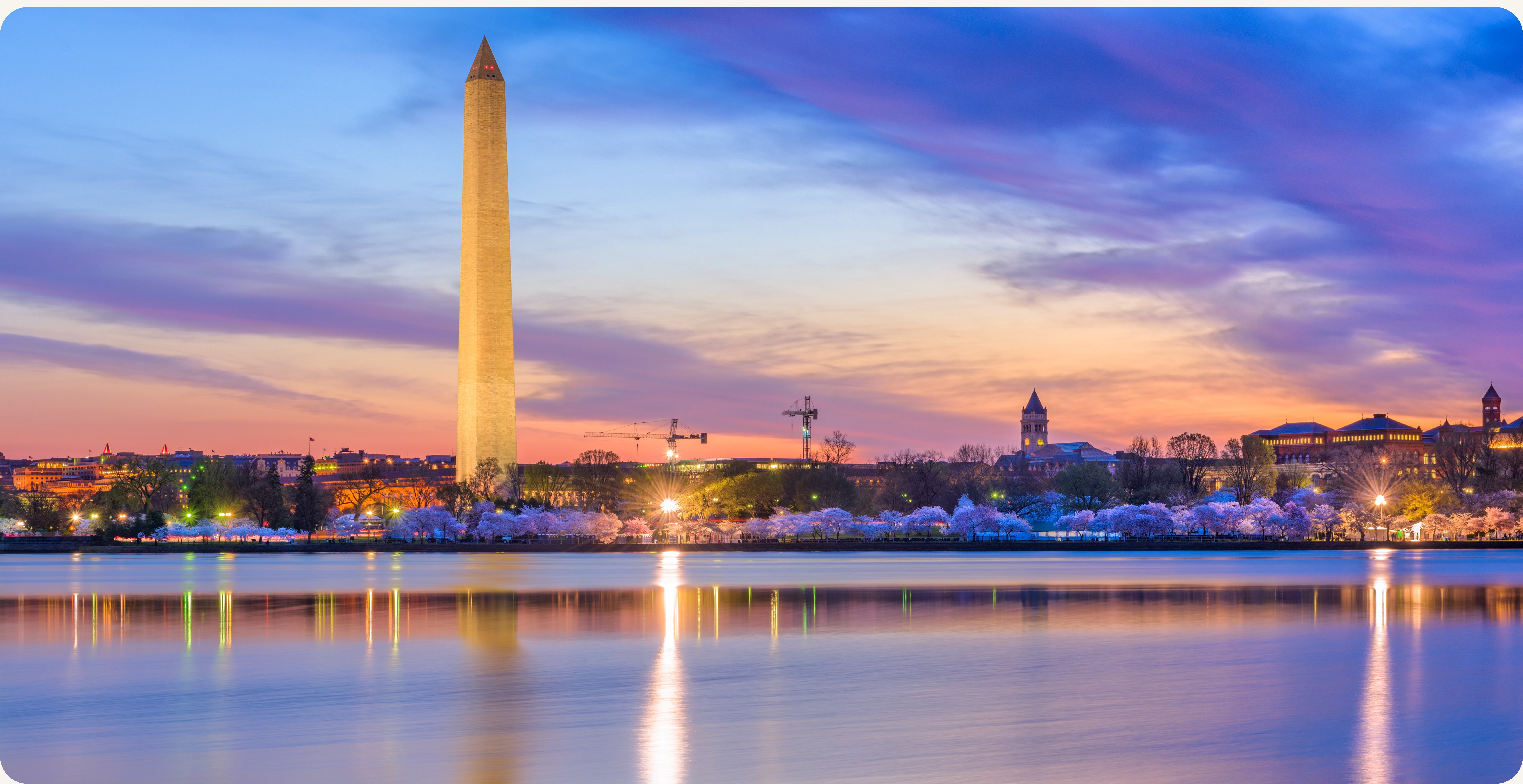 Washington DC Washington Monument at sunset — executive presence training and coaching for nonprofit and advocacy leaders by CoachVikram & Company