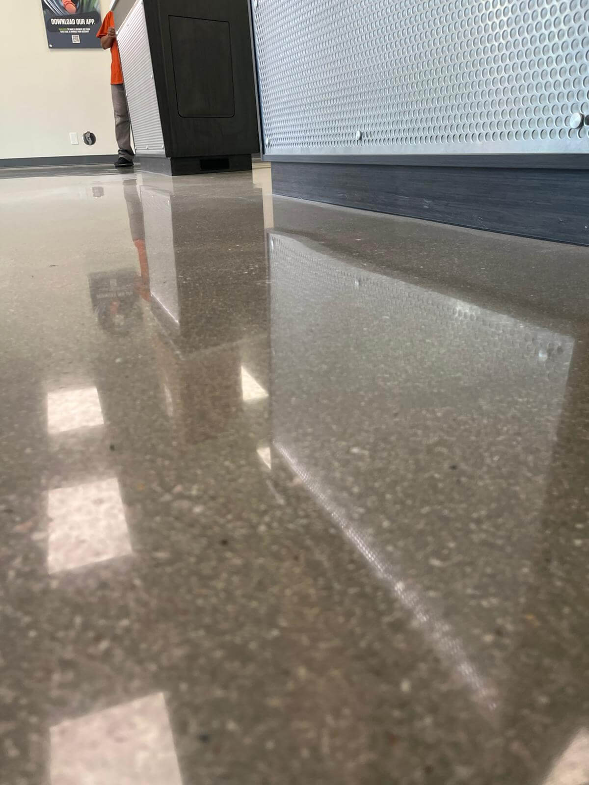 High gloss polished concrete Las Vegas