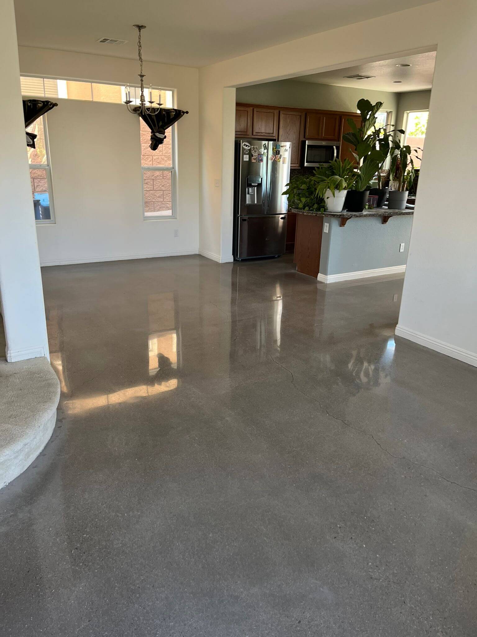 Polished concrete floor cost Las Vegas