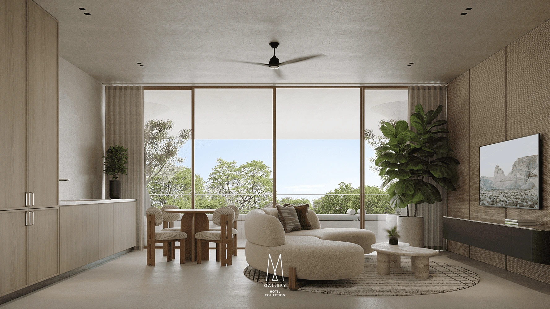 Sala de estar Vila Magna. Apartamento T1.