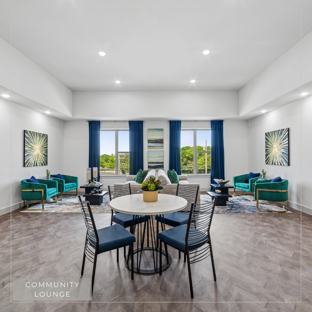 Community lounge with seating