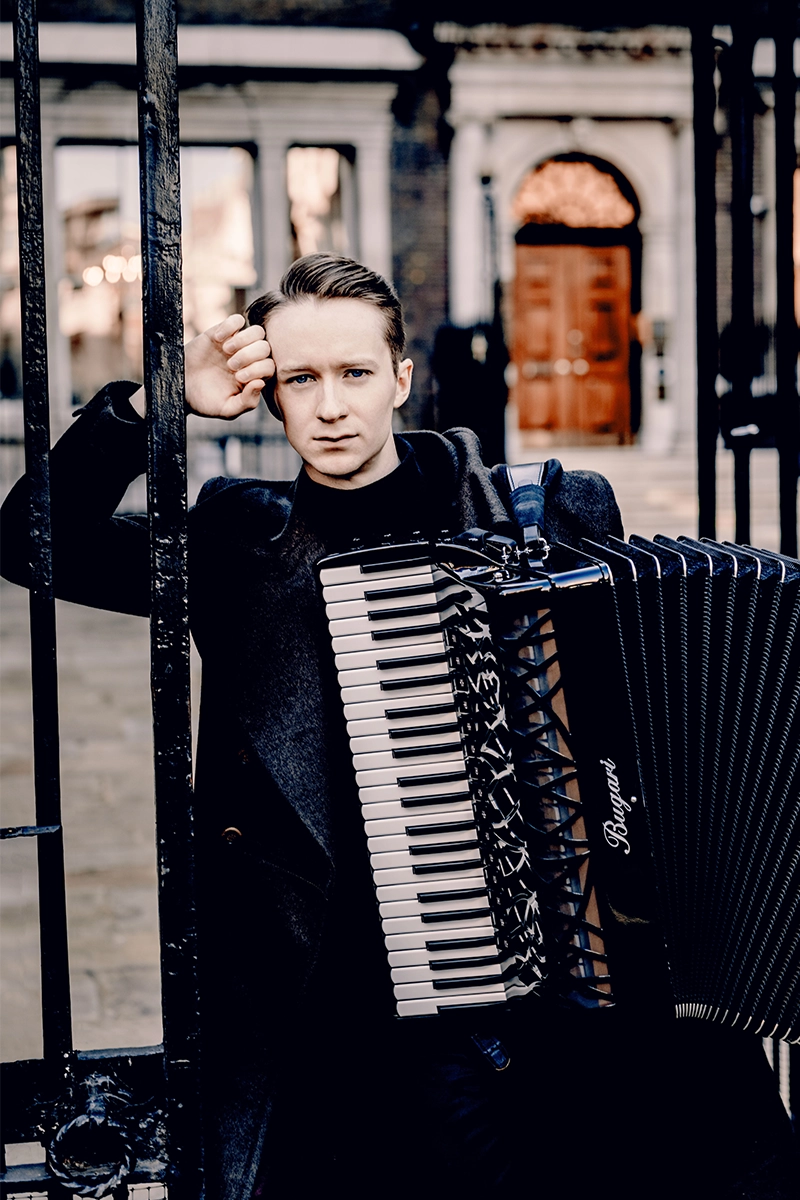 Ryan Corbett, accordion, for the JAM Composer Residency.