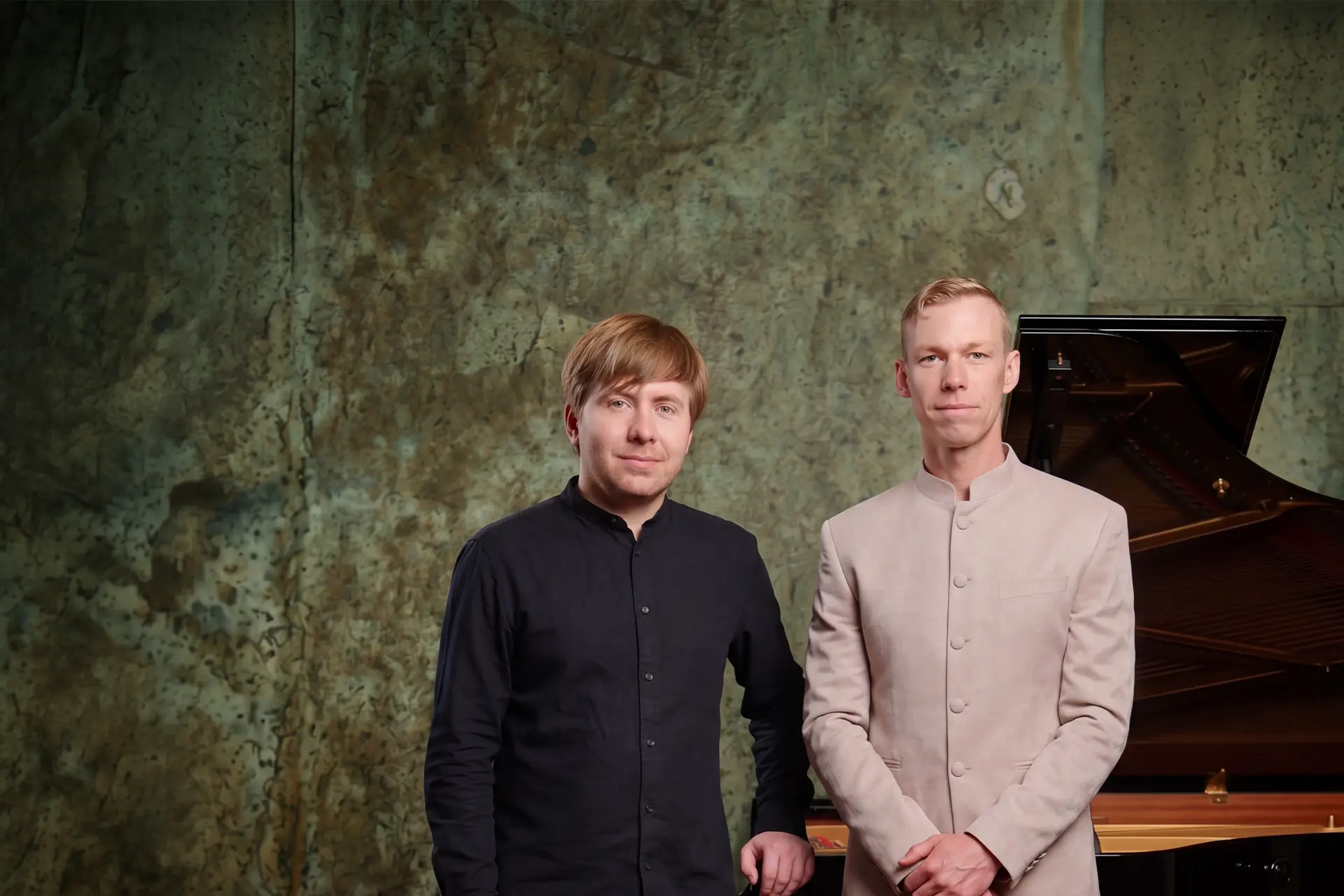 Pianists Thomas Kelly and John Frederick Hudson perform at the JAM Festival.