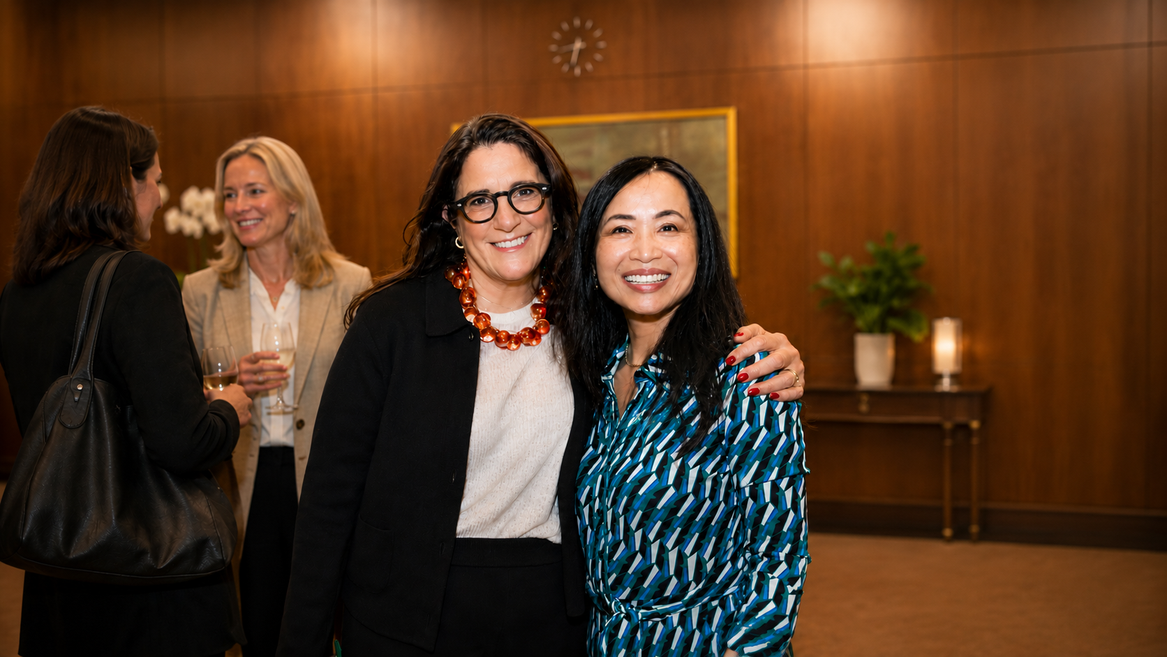 Portfolia members at a fund event