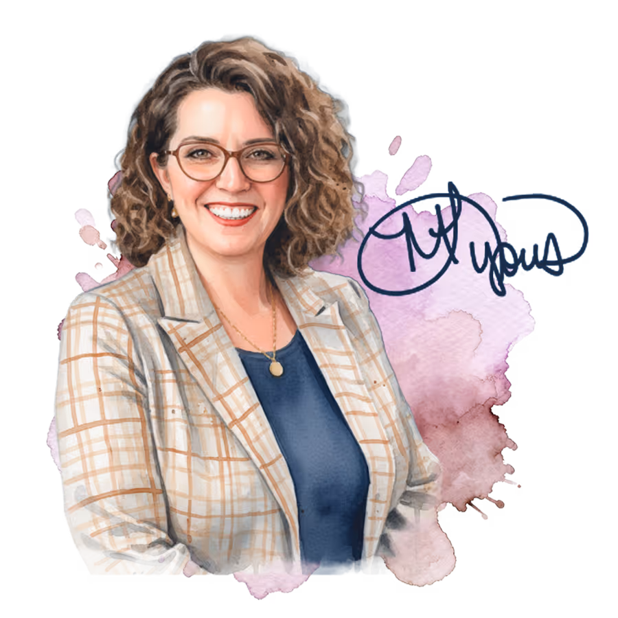 watercolor picture of M. Lyons EDC Director of Winnsboro, TX