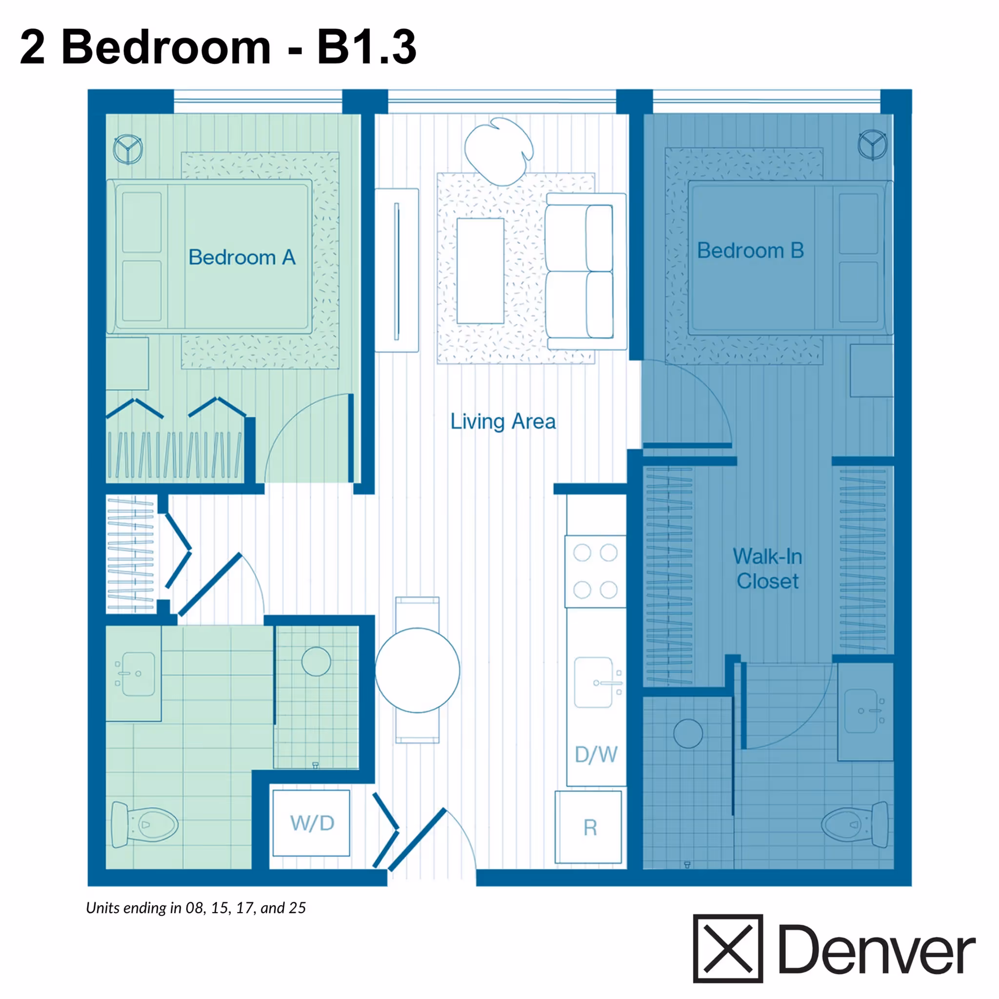 2 Bedroom - B1 Layout
