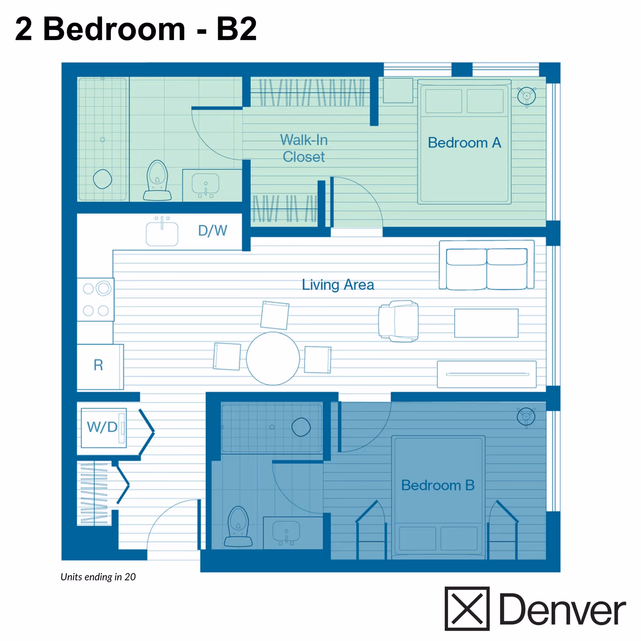 2 Bedroom - B2 Layout