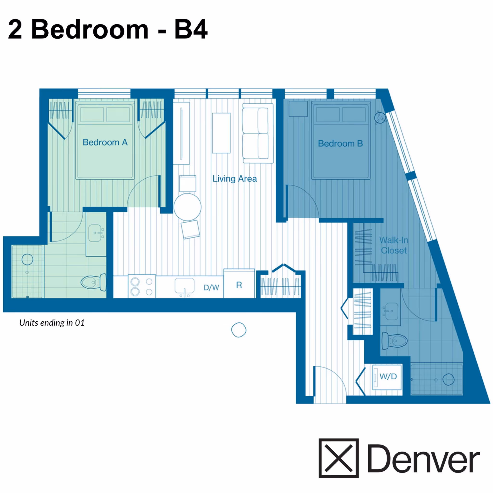 2 Bedroom - B4 Layout