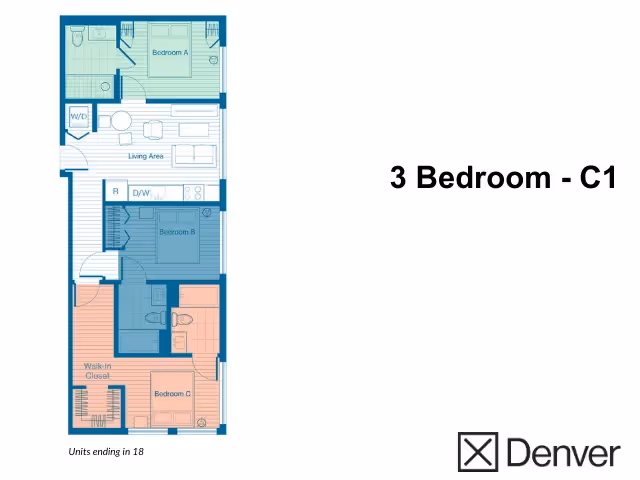 3 Bedroom - C1 Layout