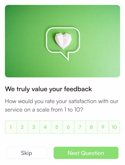 In product survey