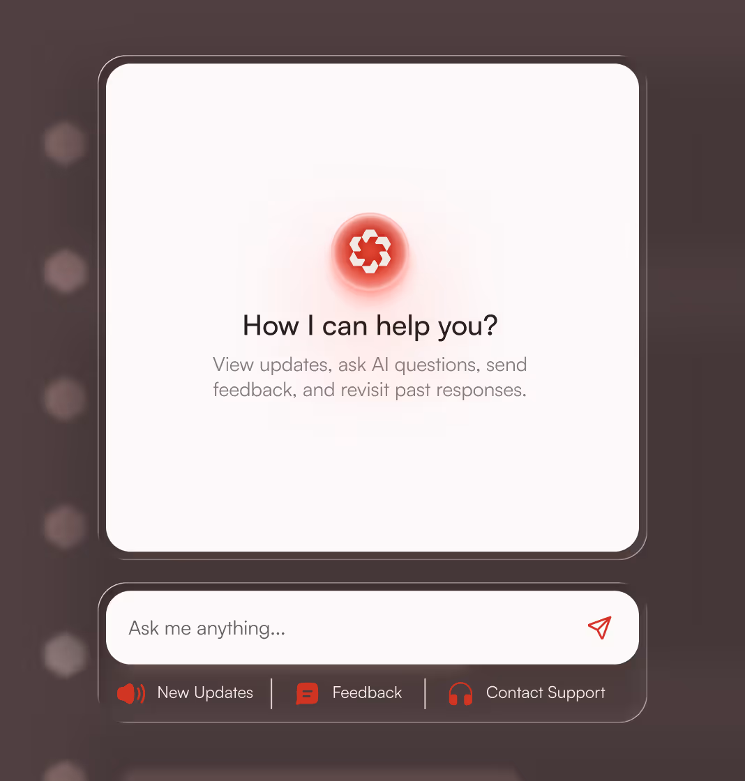 Welcome tour in Flown application