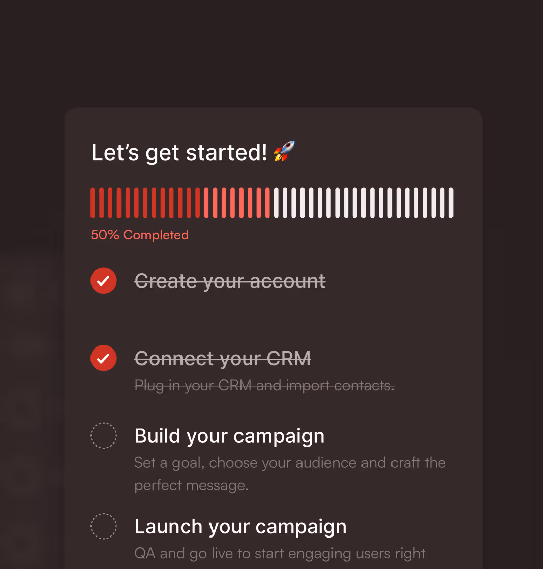 Welcome tour in Flown application