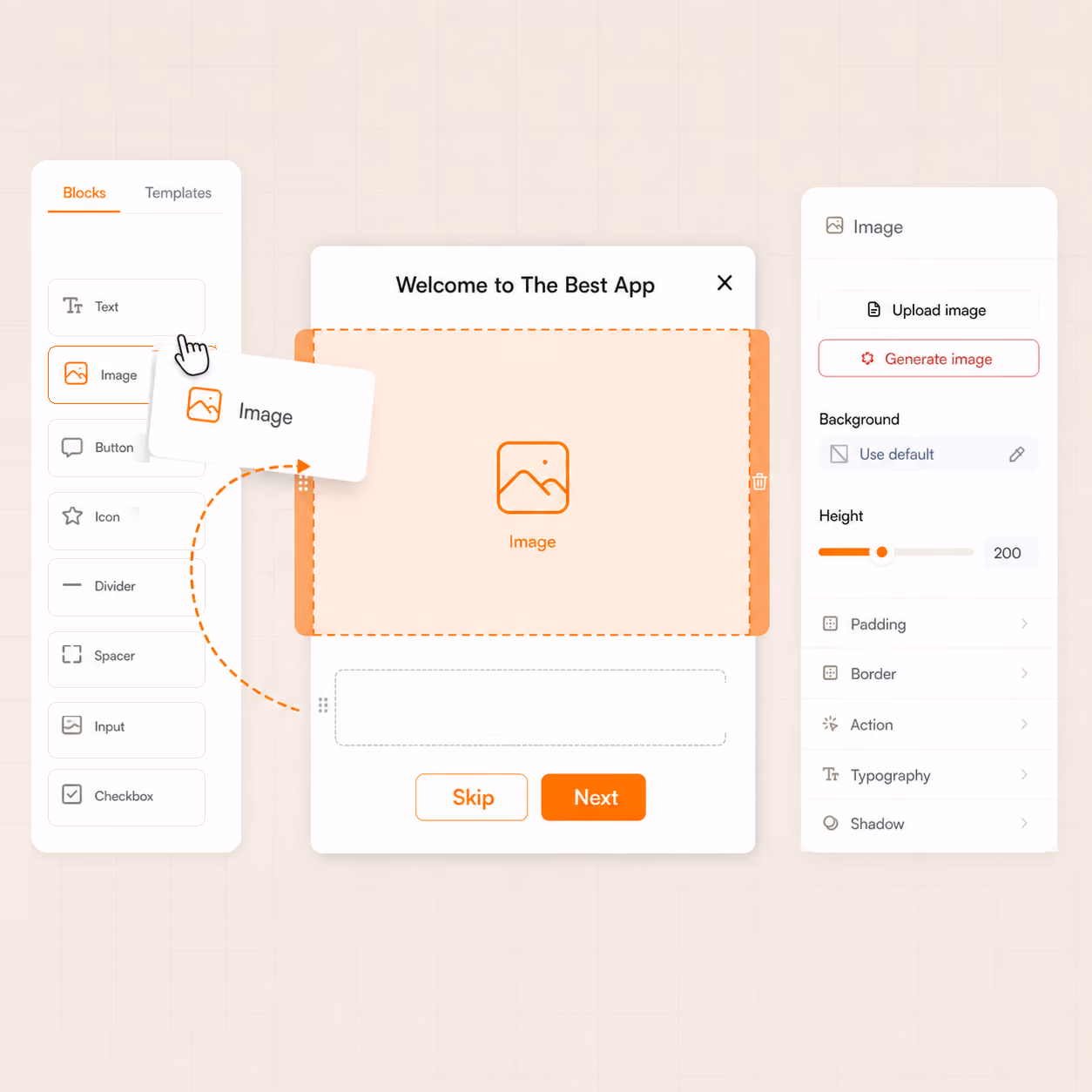 Product Fruits in-app AI assistant: How may I help you panel with an ask-anything input and Home, Newsfeed, Feedback tabs.