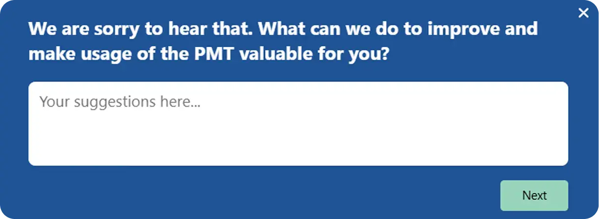 Follow-up question for detractors