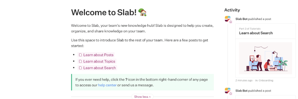 Screenshot of Slab helo center call out