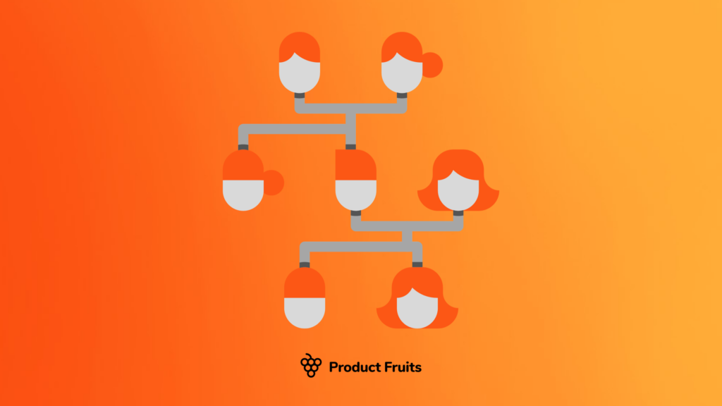 User segmentation map of cartoon people