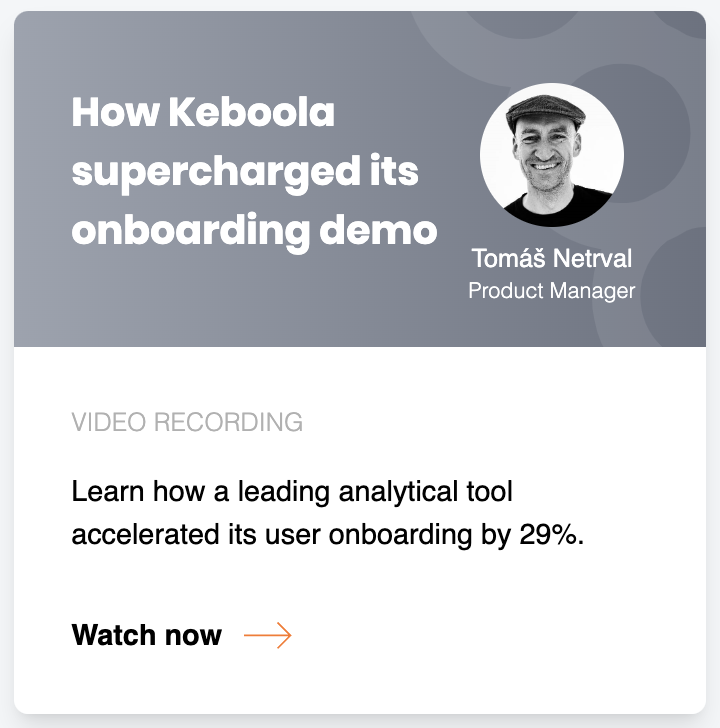 screenshot of webinar recording with Keboola