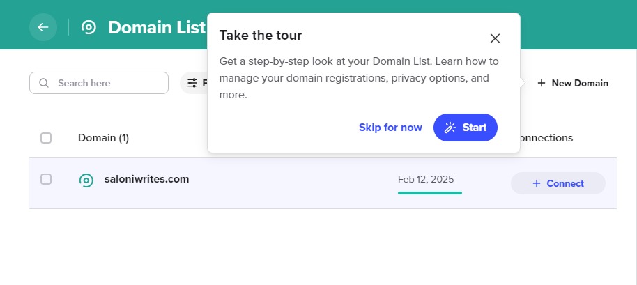 Screenshot of product tour from Spaceship
