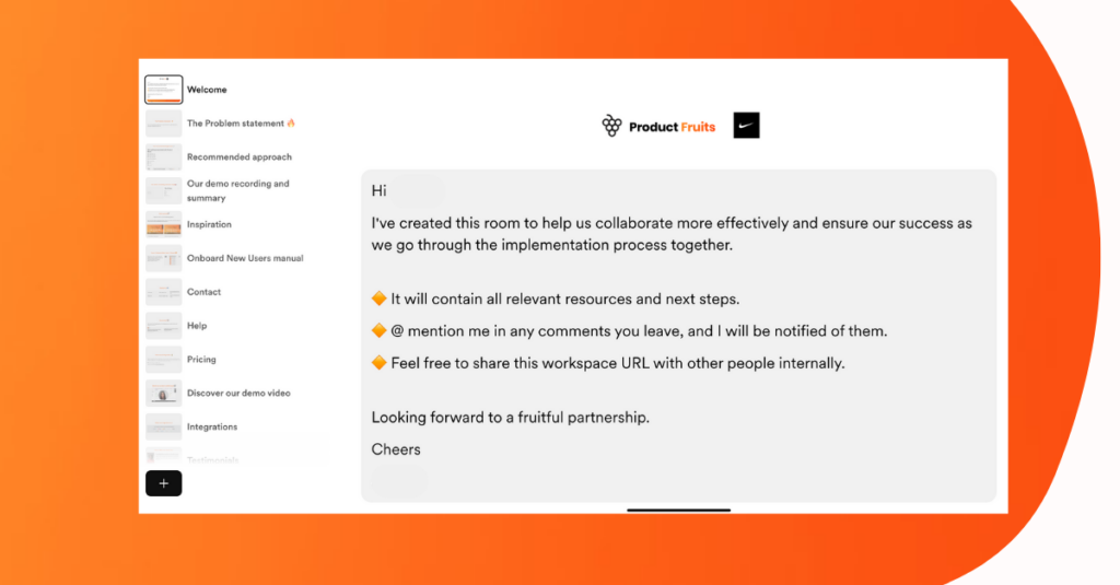 Screenshot of how Product Fruits uses a storyboard