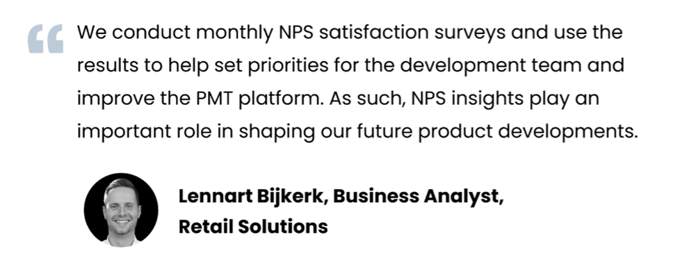 Tracking NPS Score - Retail Solutions Testimonial