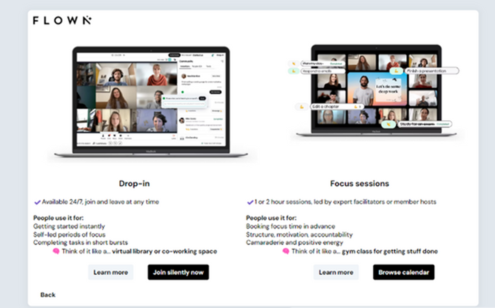 Tour examples in the Flown app