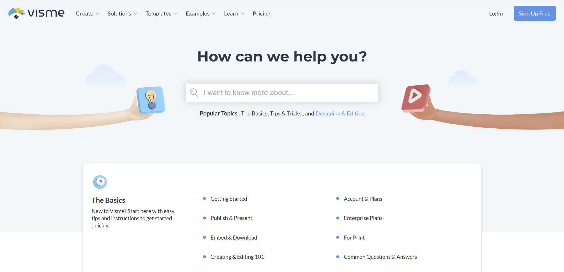Visme KNowledge Base