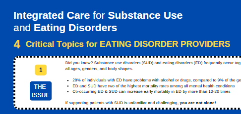 Screenshot from the Integrated Care for Substance Use and Eating Disorders from the PDF for the Thumbnail