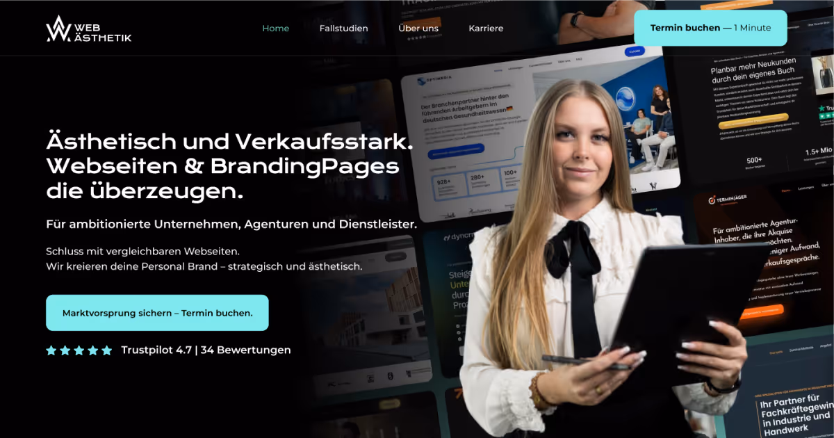 Web-Ästhetik Website Banner